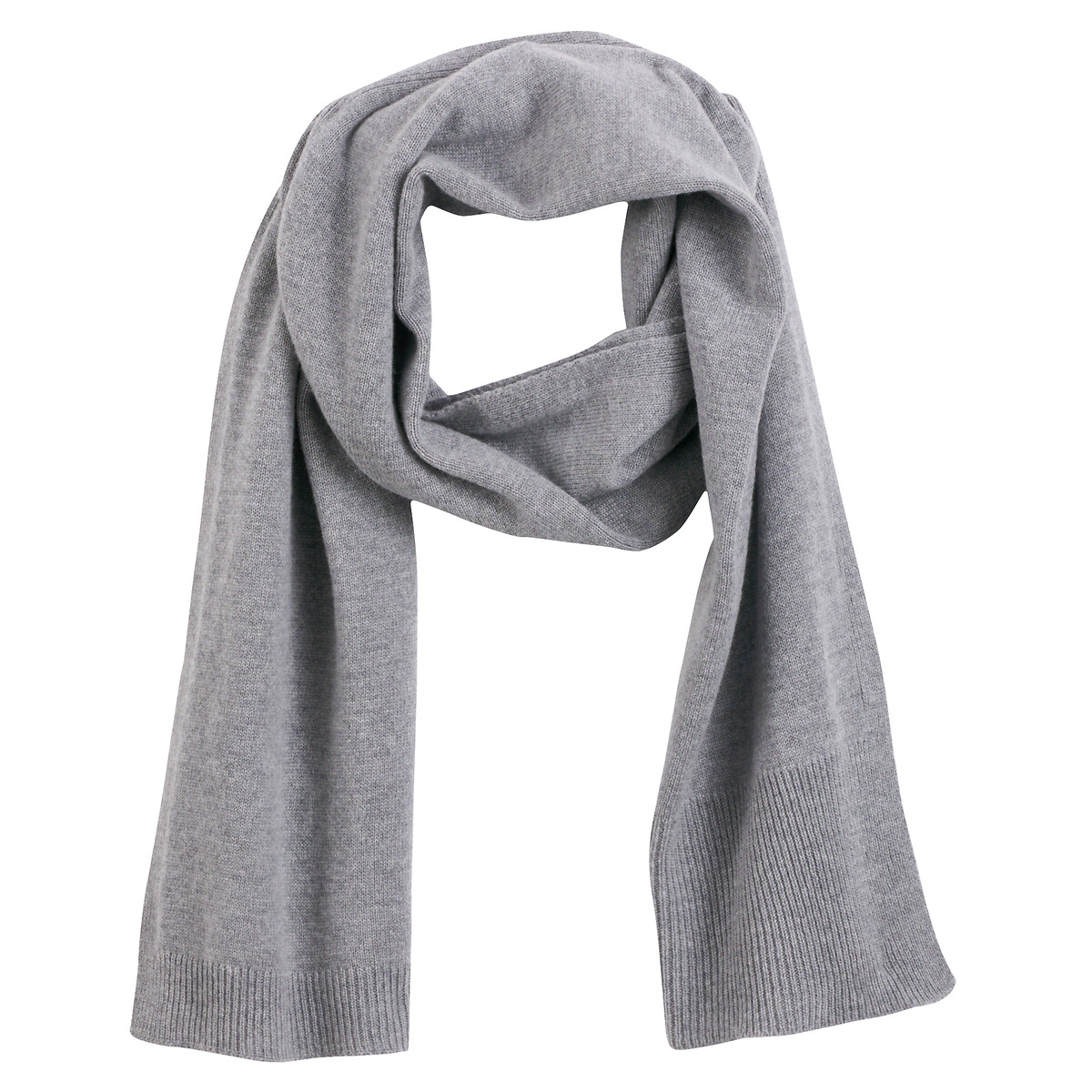 COLEÇÕES LA REDOUTE<br>Cachecol em lã e cashmere, fabricado na França