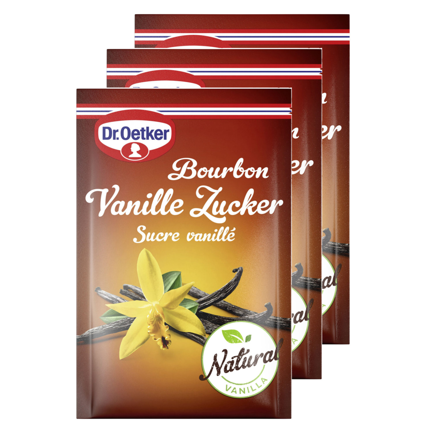 Dr. Oetker Bourbon Vanille Zucker 3 Stück