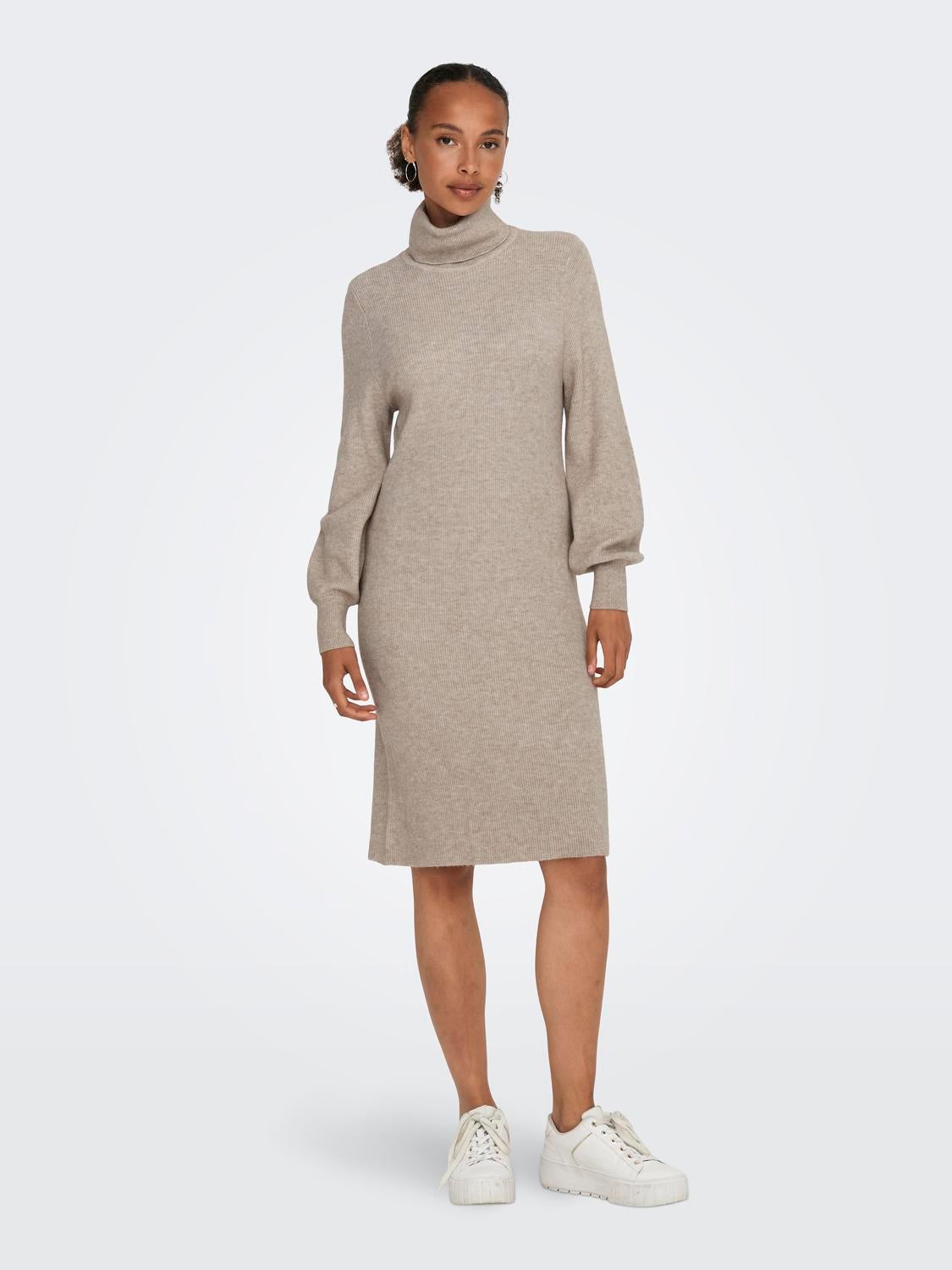 ONLSASHA Langes Kleid Mocha Meringue