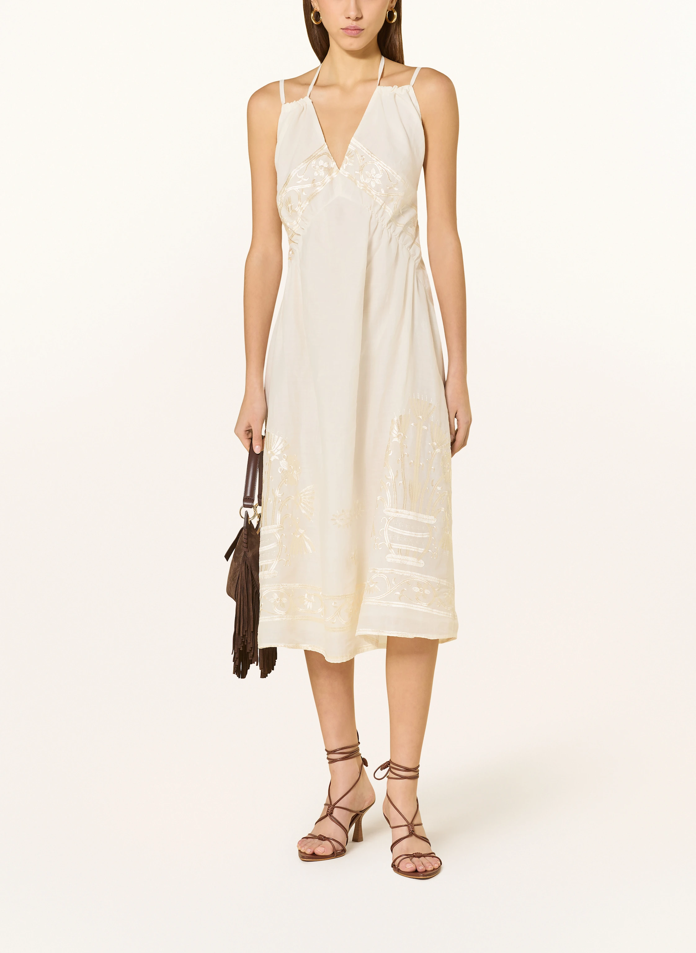 Greek Archaic Kori Strandkleid CRETE mit Glitzergarn