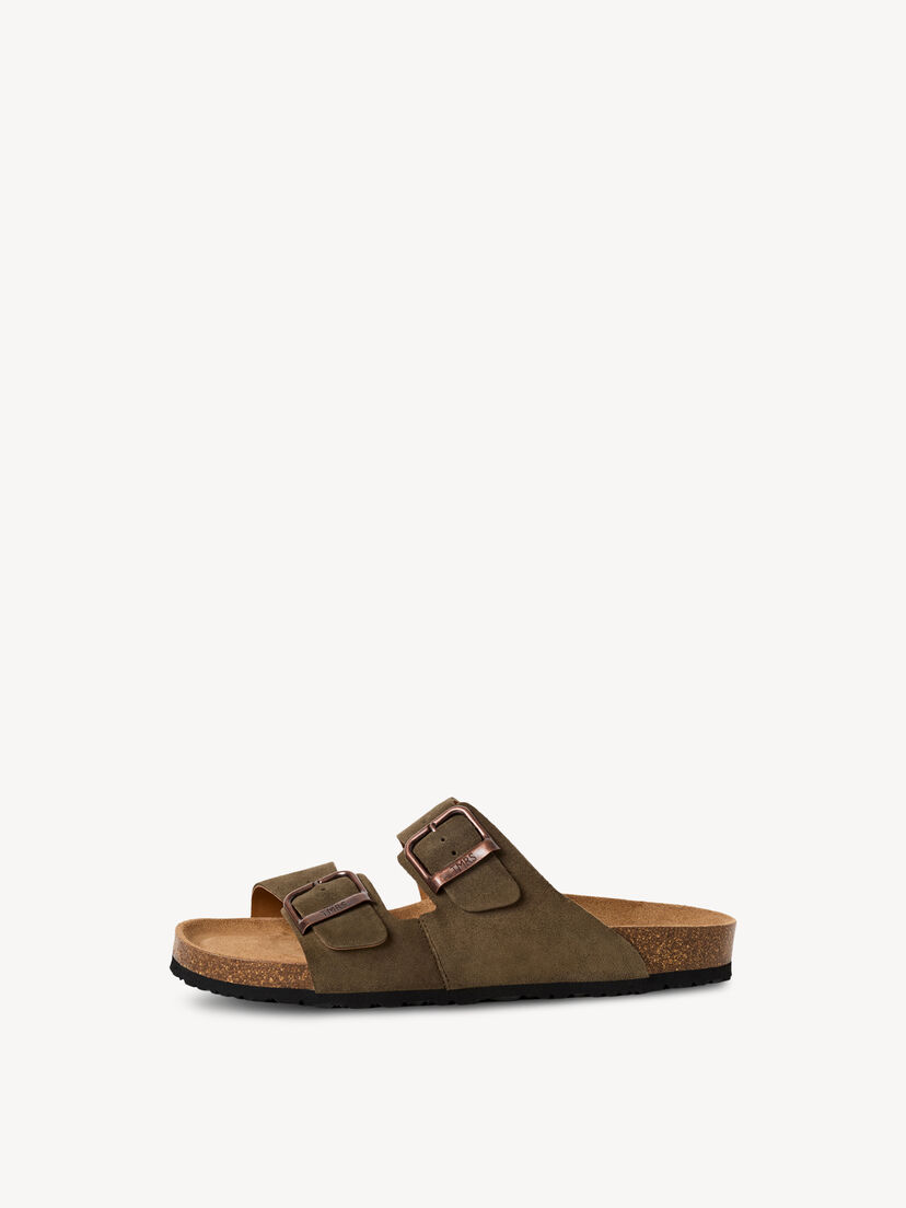 Leren Slipper - groen