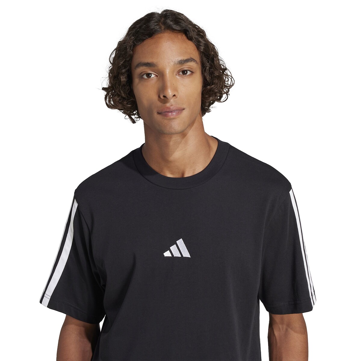 ADIDAS SPORTSWEAR<br>Camiseta essencial de manga curta com 3 listras