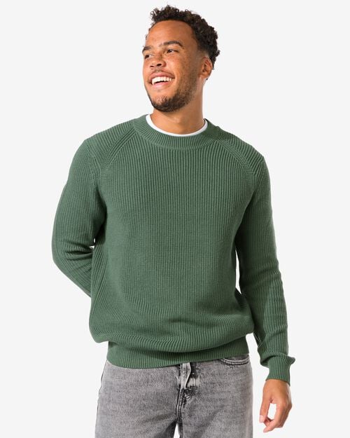 pull homme vert