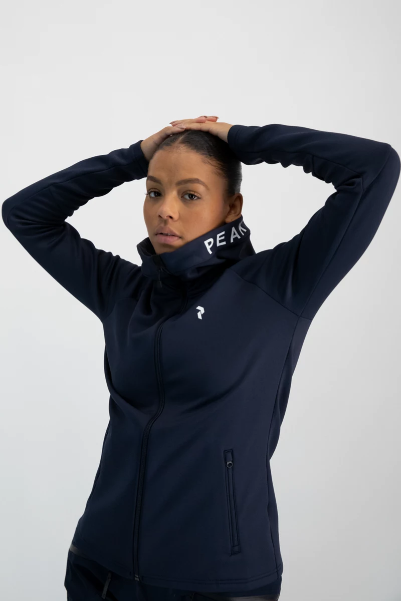 PEAK PERFORMANCE Rider Zip Hood Damen Midlayer
