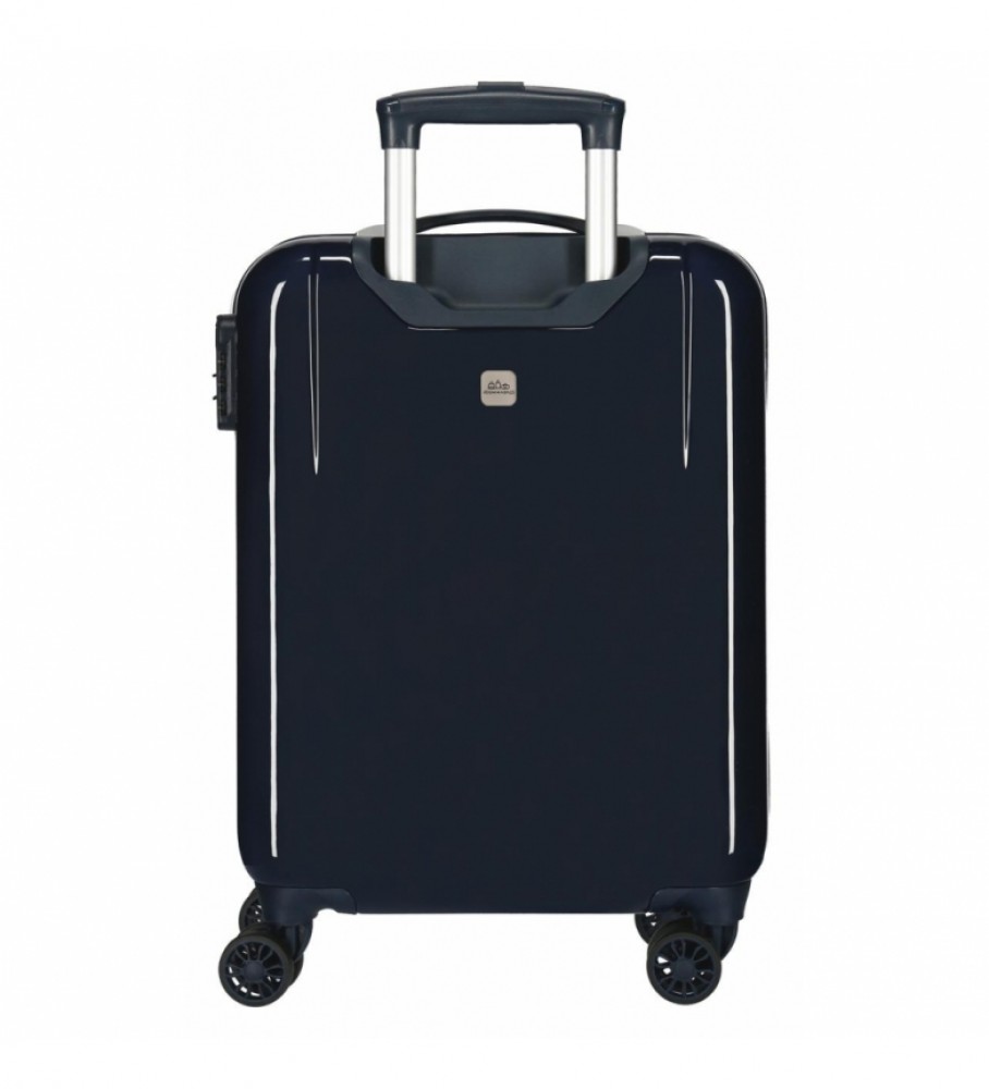Mala de cabine rígida Joumma Bags Mickey Mouse, azul marinho - 38x55x20cm -