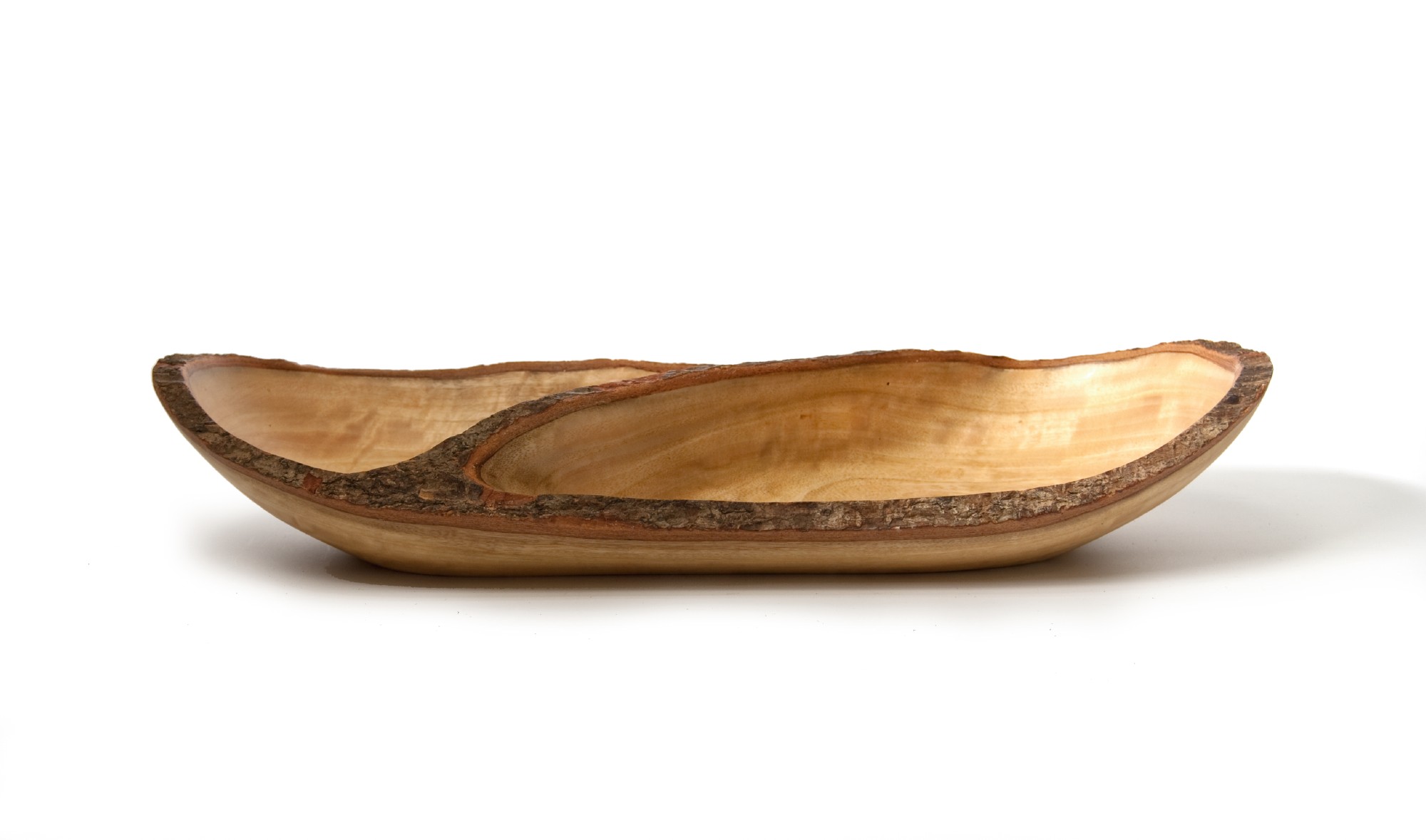 Baumrinden-Schale oval, natur, B 41 cm, L 15 cm, H 7 cm von fischer's lagerhaus