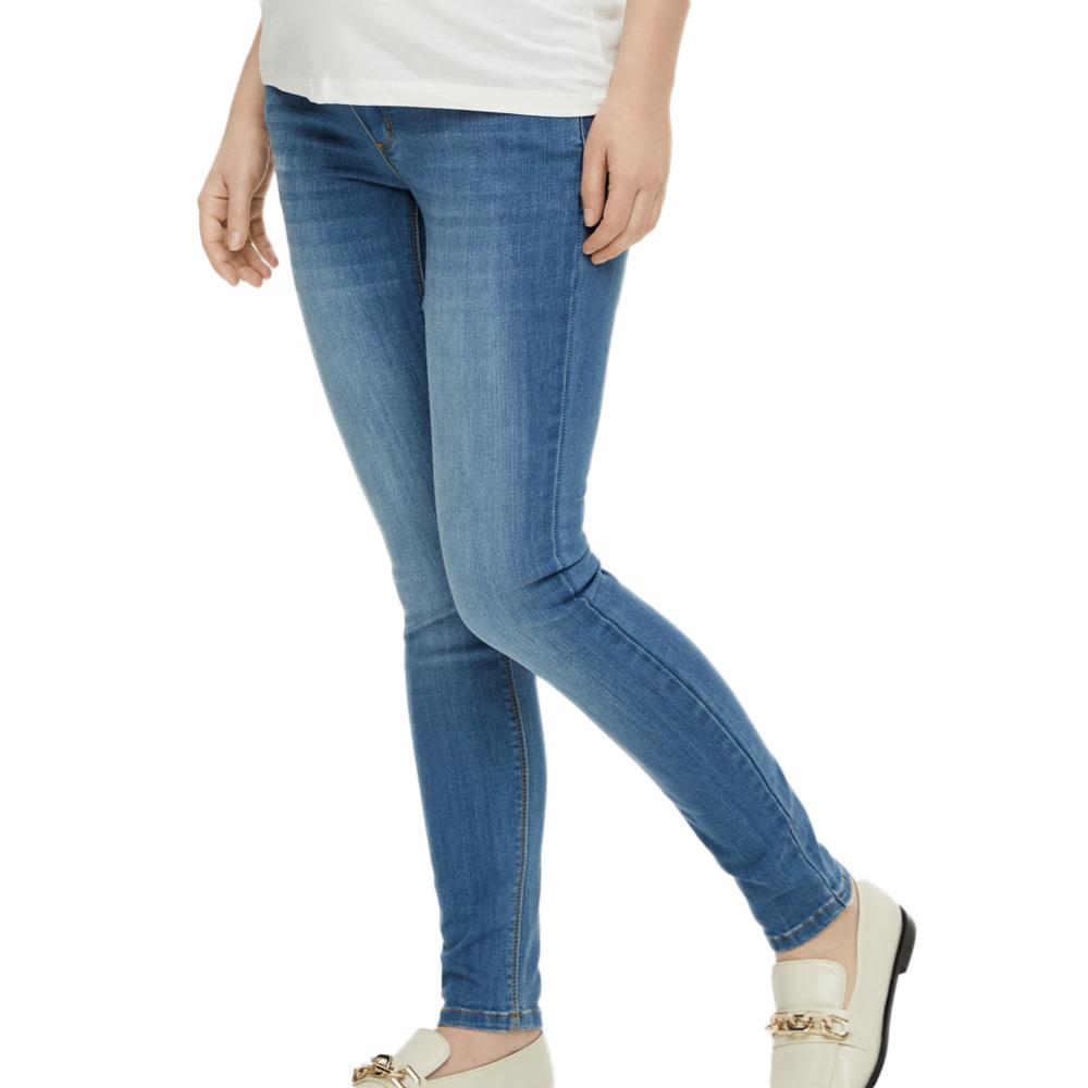 Mamalicious Jean Skinny Bleu Femme Pieces Maternity Della