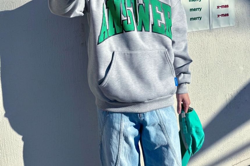 SeoulPop - Losse hoodie met letters