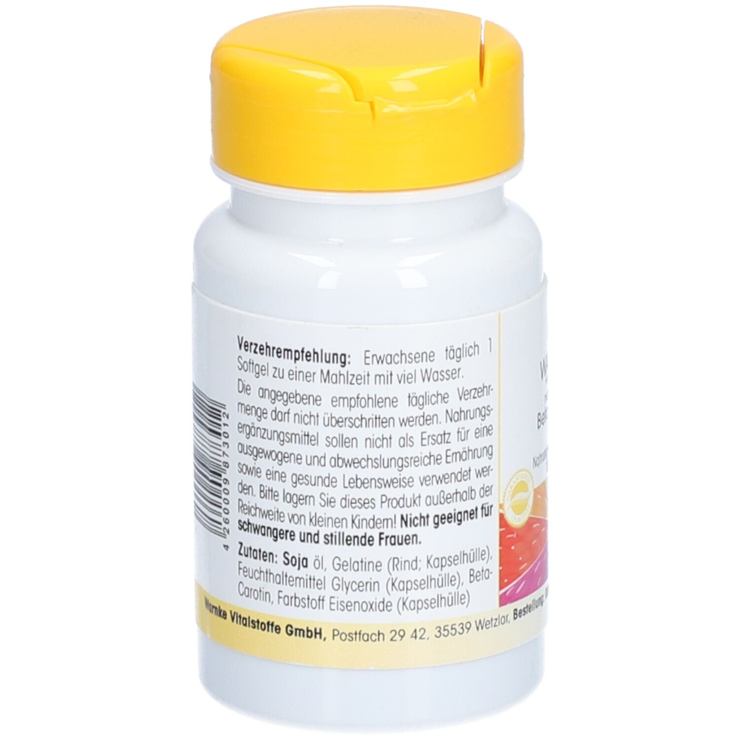 WARNKE Beta-Carotin 15 mg natürlich