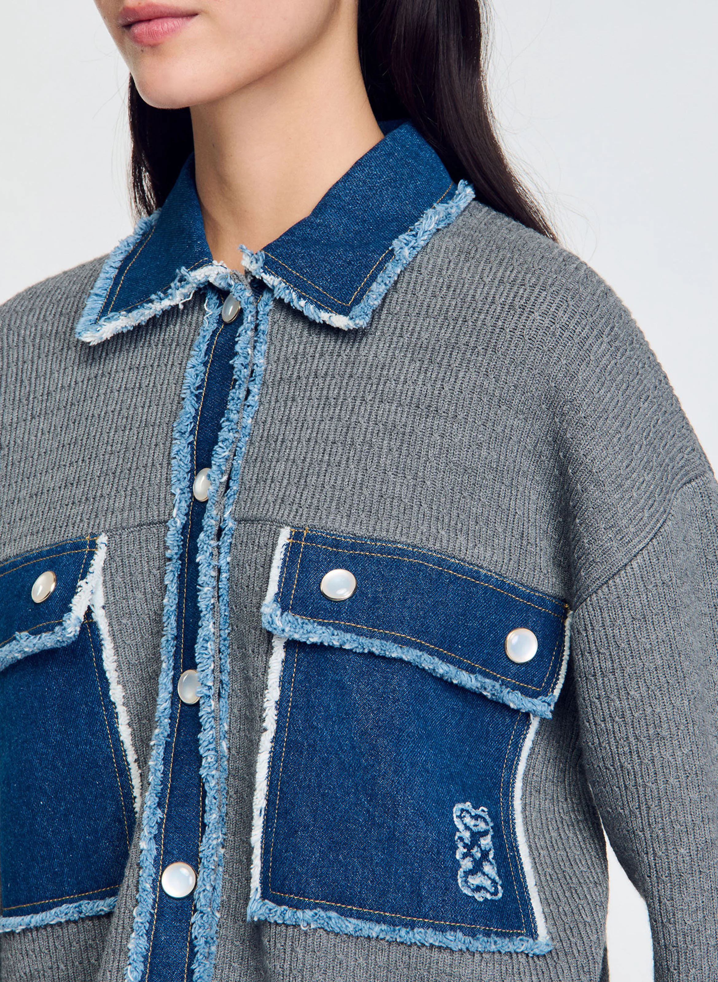 Cardicoat droit col classique | Gris