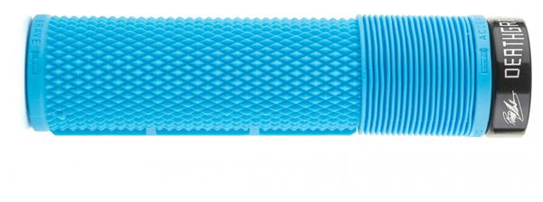 Paire de Grips DMR DeathGrip Flangeless Thin Bleu