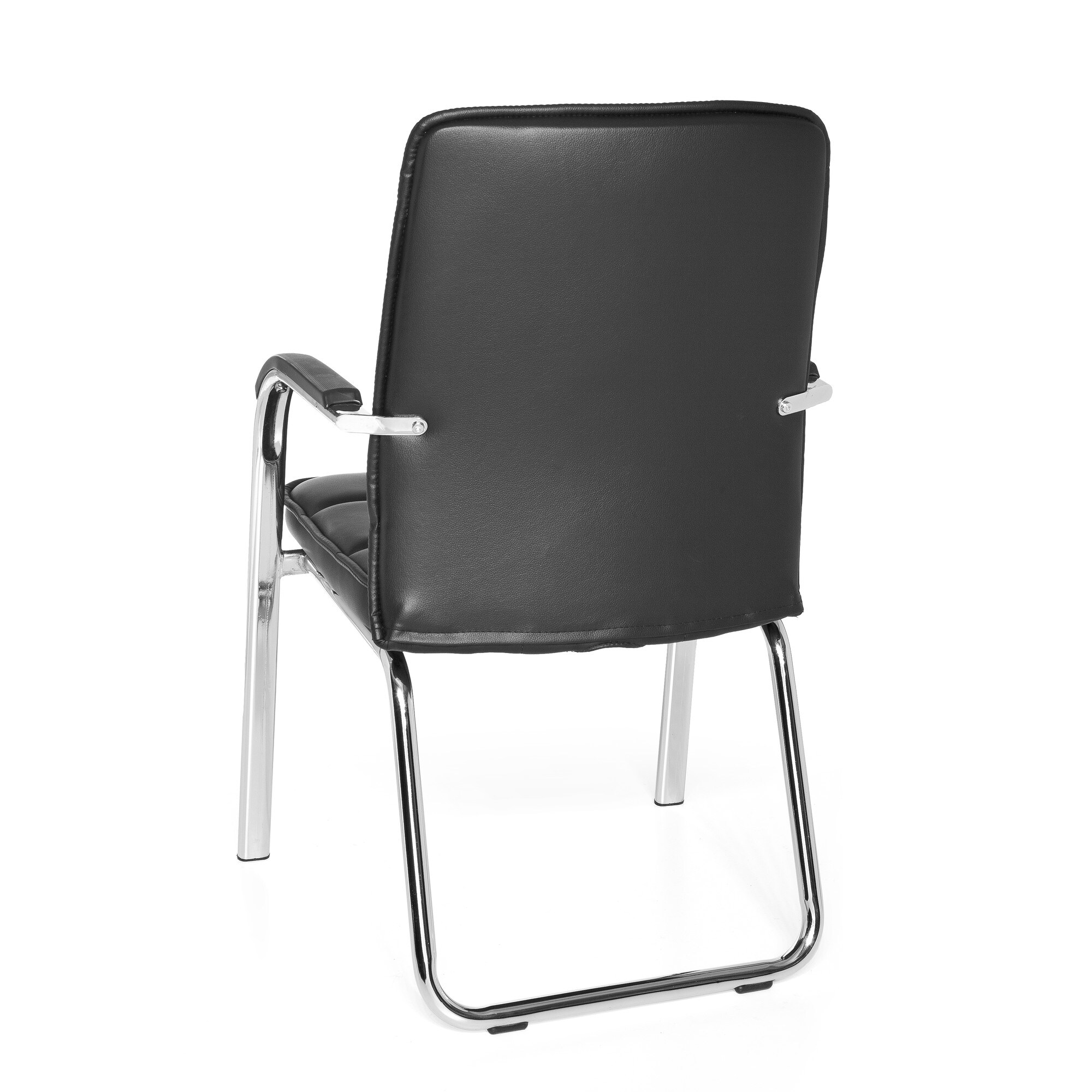 Besucherstuhl Konferenzstuhl BORNE Kunstleder mit Armlehnen hjh OFFICE
