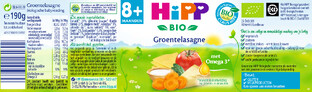 HiPP 8M  Babymaaltijd Groentenlasagne