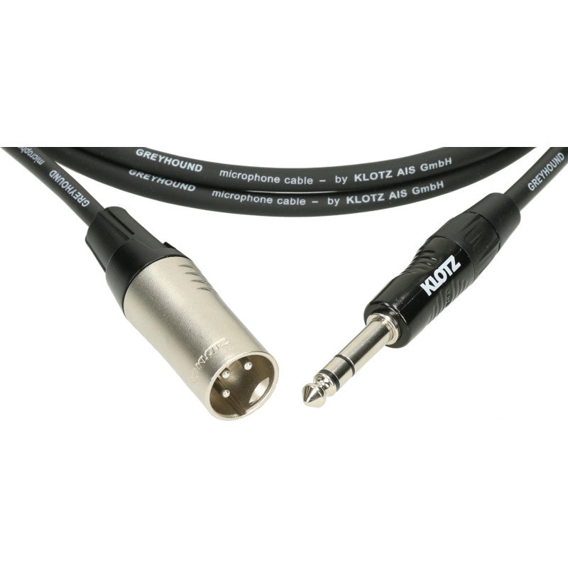 Klotz GRG1MP01.5 Greyhound audiokabel 3p male XLR - 3p 6.35mm jack 1.5m
