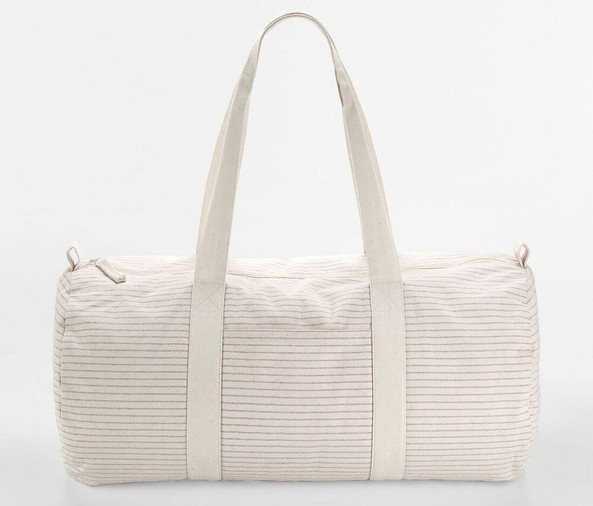 WESTFORD MILL WM258 - Sac Cylindrique en Coton Bio Rayé Élégant