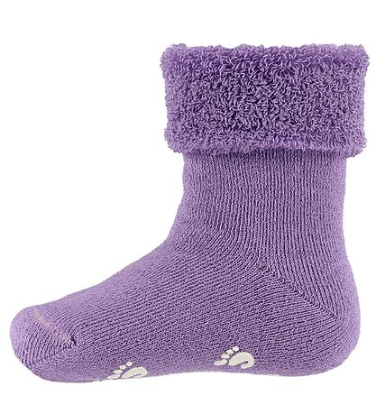 Fuzzies Babysocken - Anti-Rutsch Unterseite - Lavendel