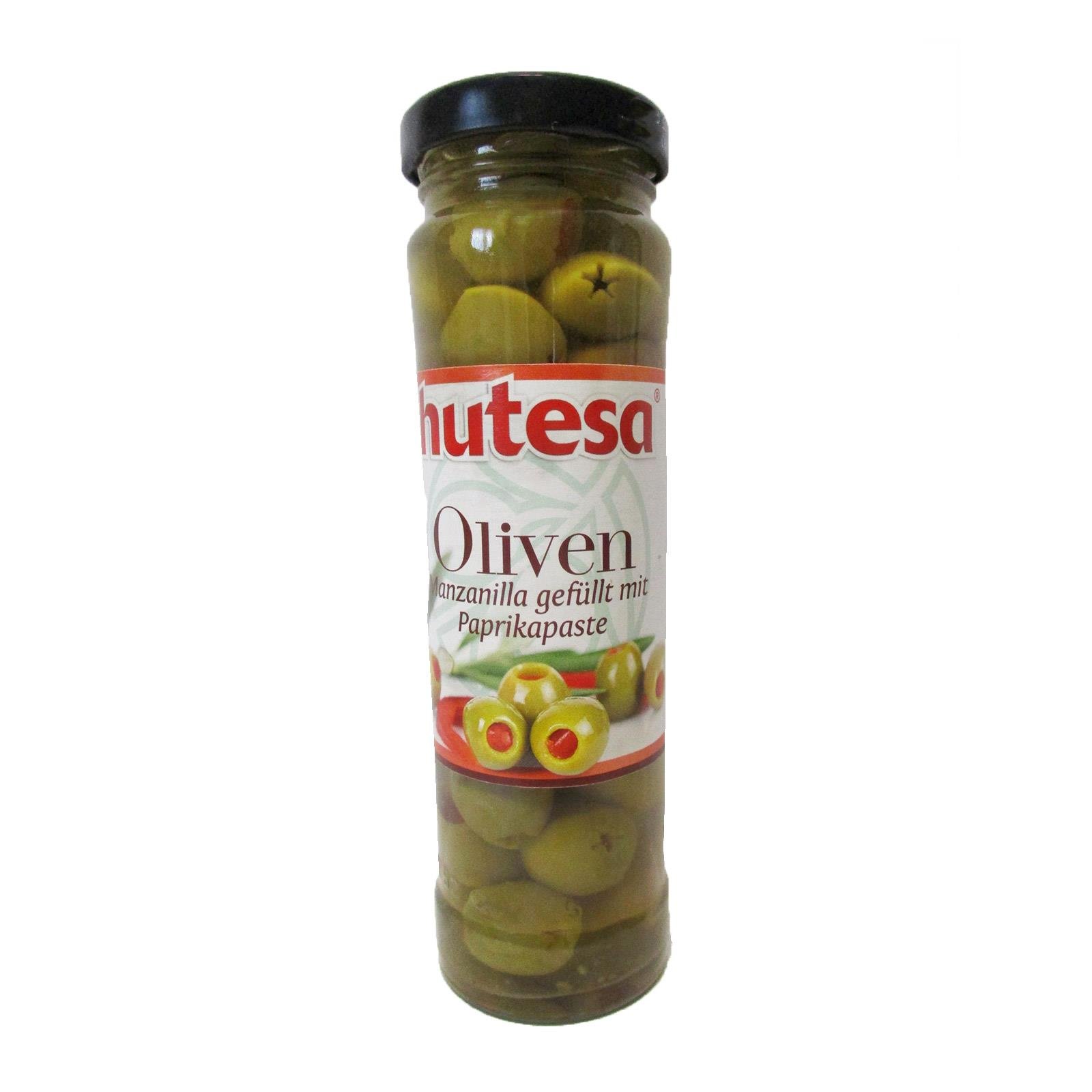 Hutesa Oliven Grün mit Paprikapaste