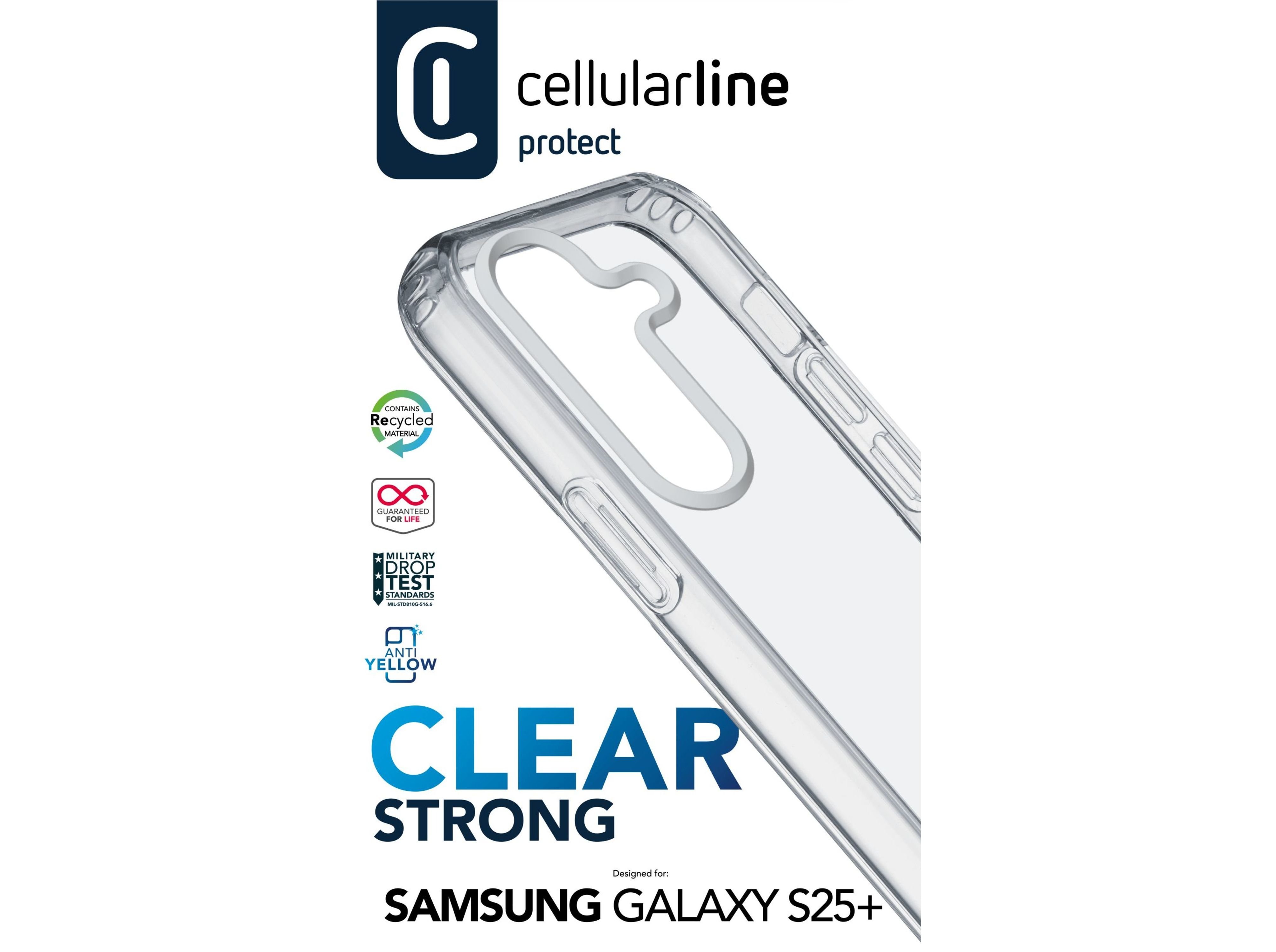 CAPA CELLULARLINE SAMSUNG S25  CLEARSTRONG