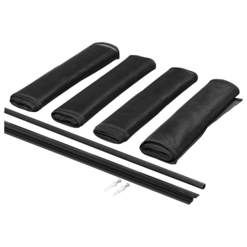 OK lamellen hordeur zwart 95x220 cm