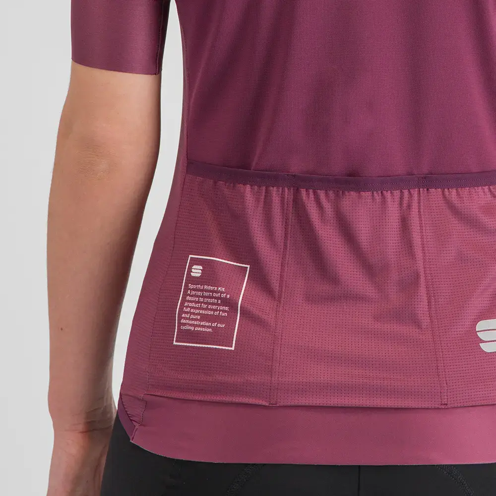 Sportful SRK Fietsshirt Korte Mouwen Donkerrood Dames