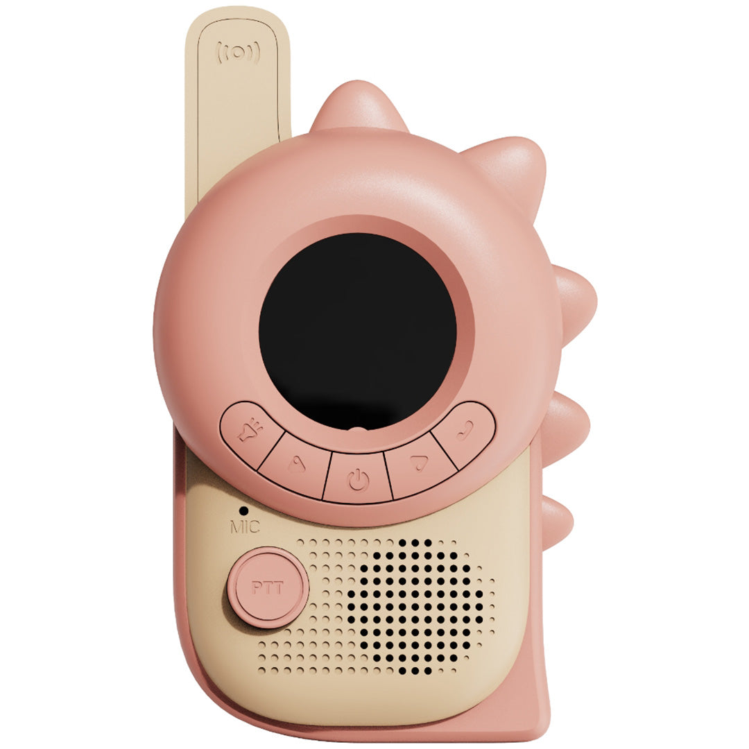 the zoofamily walkie talkie zoo - dino - groen en roze - 2st