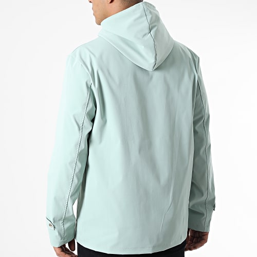 Veste Zippée Capuche Vert Clair
