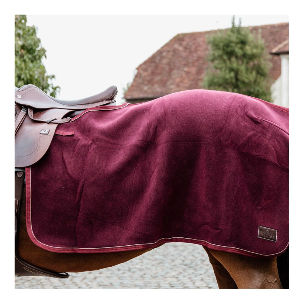 Kentucky HEAVY FLEECE - Couvre-reins bordeaux