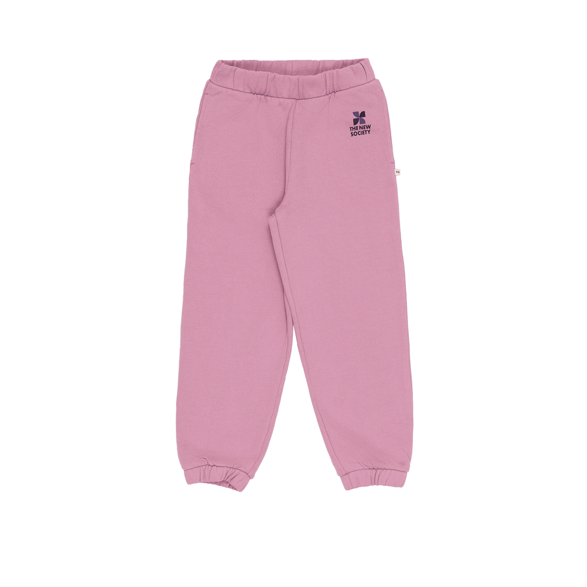 AMARA - Jogging sérigraphié en coton | Rose