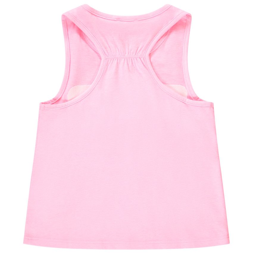 Débardeur patch papillon en tulle et sequins pour fille - Multicolore