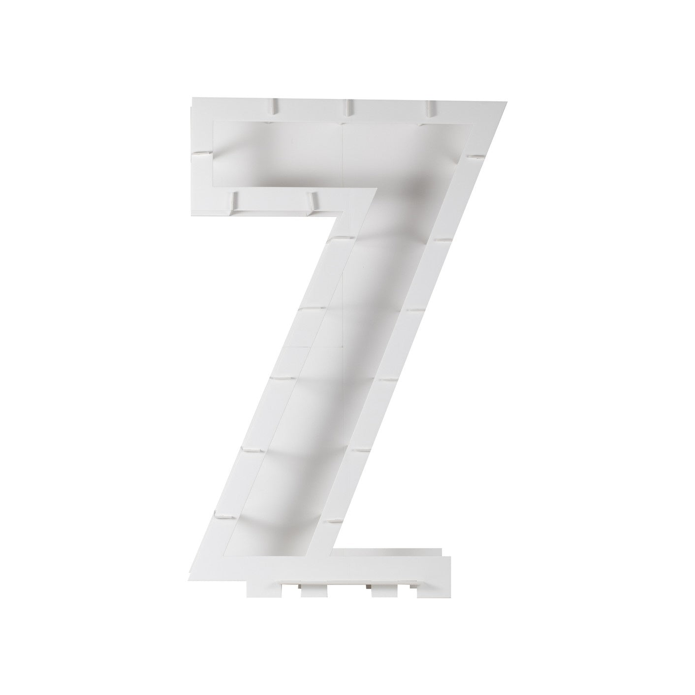 Witte Ballonnen Standaard 7 Jaar 81cm