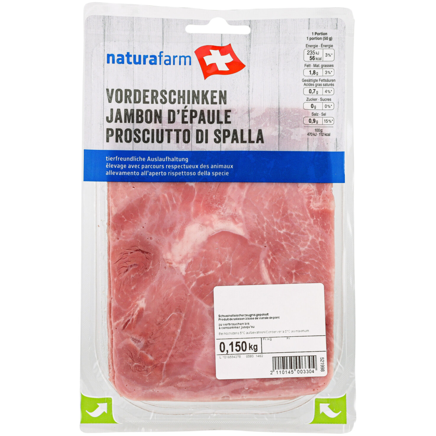 Naturafarm Vorderschinken ca. 150g