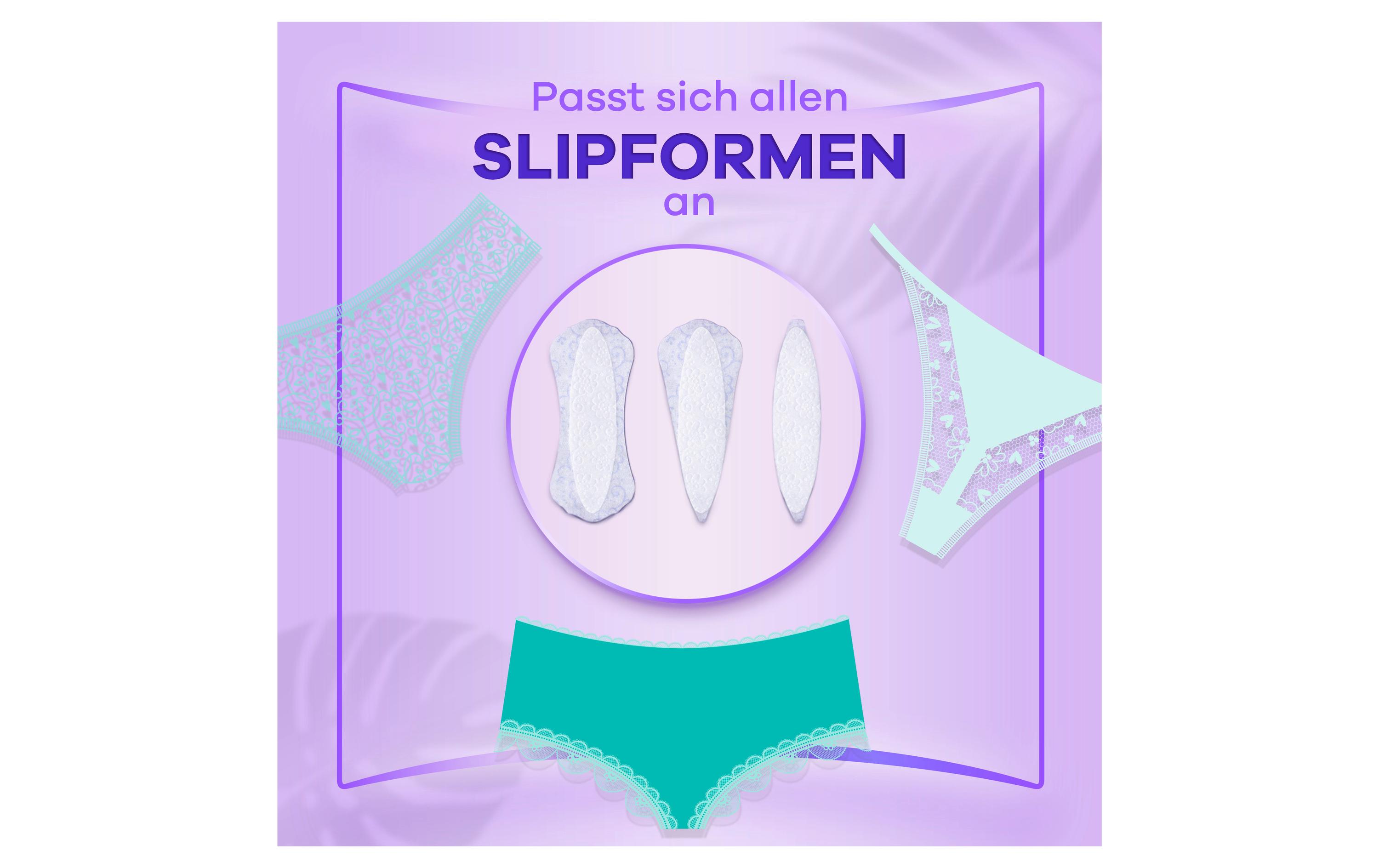 Slipeinlage Daily Fresh Flexistyle Slim 100 StückHochwertige Einlagen mit saugfähigem Kern und Frischeduft