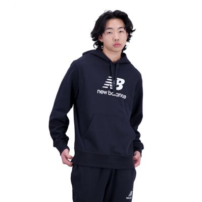 New BalanceEssentials Stacked Logo Hoodie - schwarz