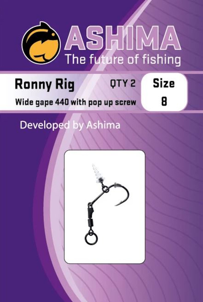 Hameçons Ashima Wide Gape Ronny Rig 440