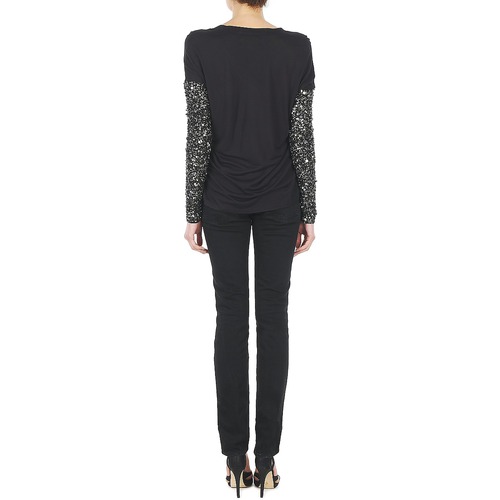 Manoush - TSHIRT ML INDIAN BASIC - Noir