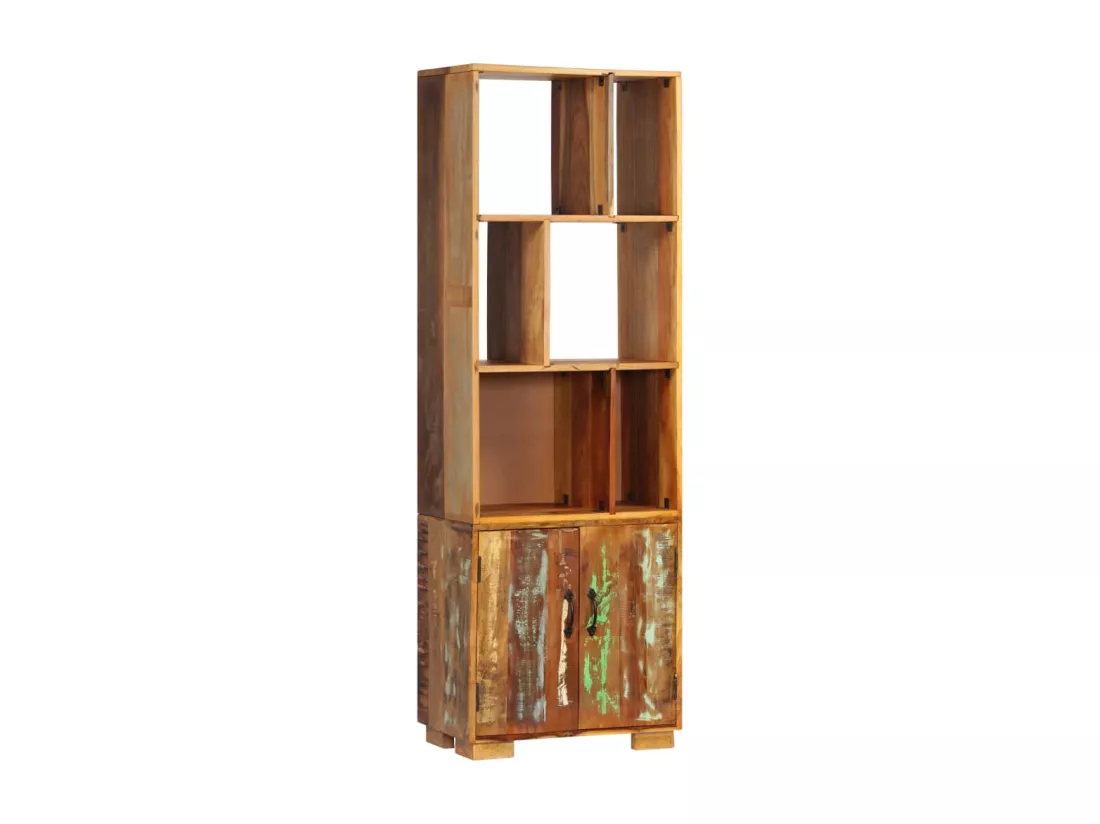 Bibliothèque 60x35x180 cm Bois de récupération solide
