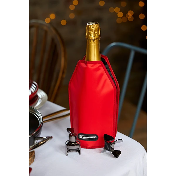 Rafraîchisseur de bouteille coloris cerise Le Creuset