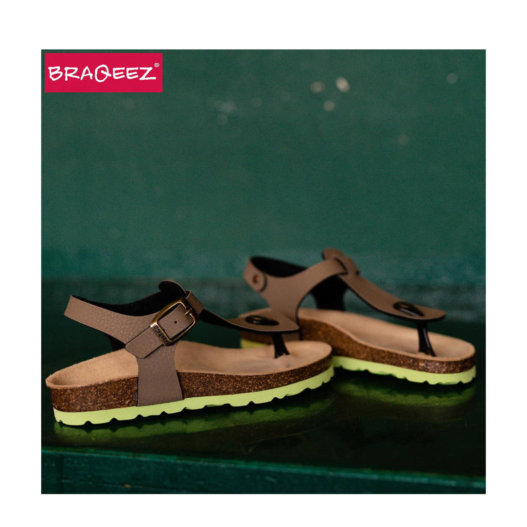 Braqeez Sammy Spainsandalen taupe