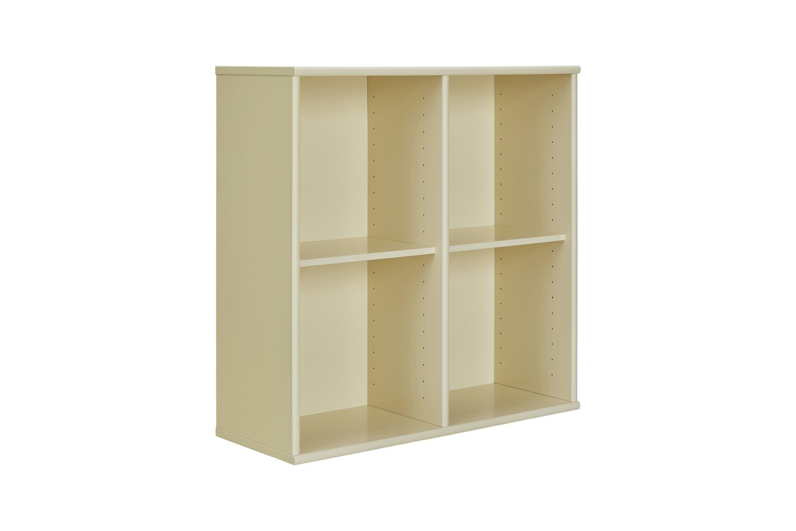 Mistral Bokyller 70x70x27cm. Lakkert farget eik i Lys Gul. Veggmontert.