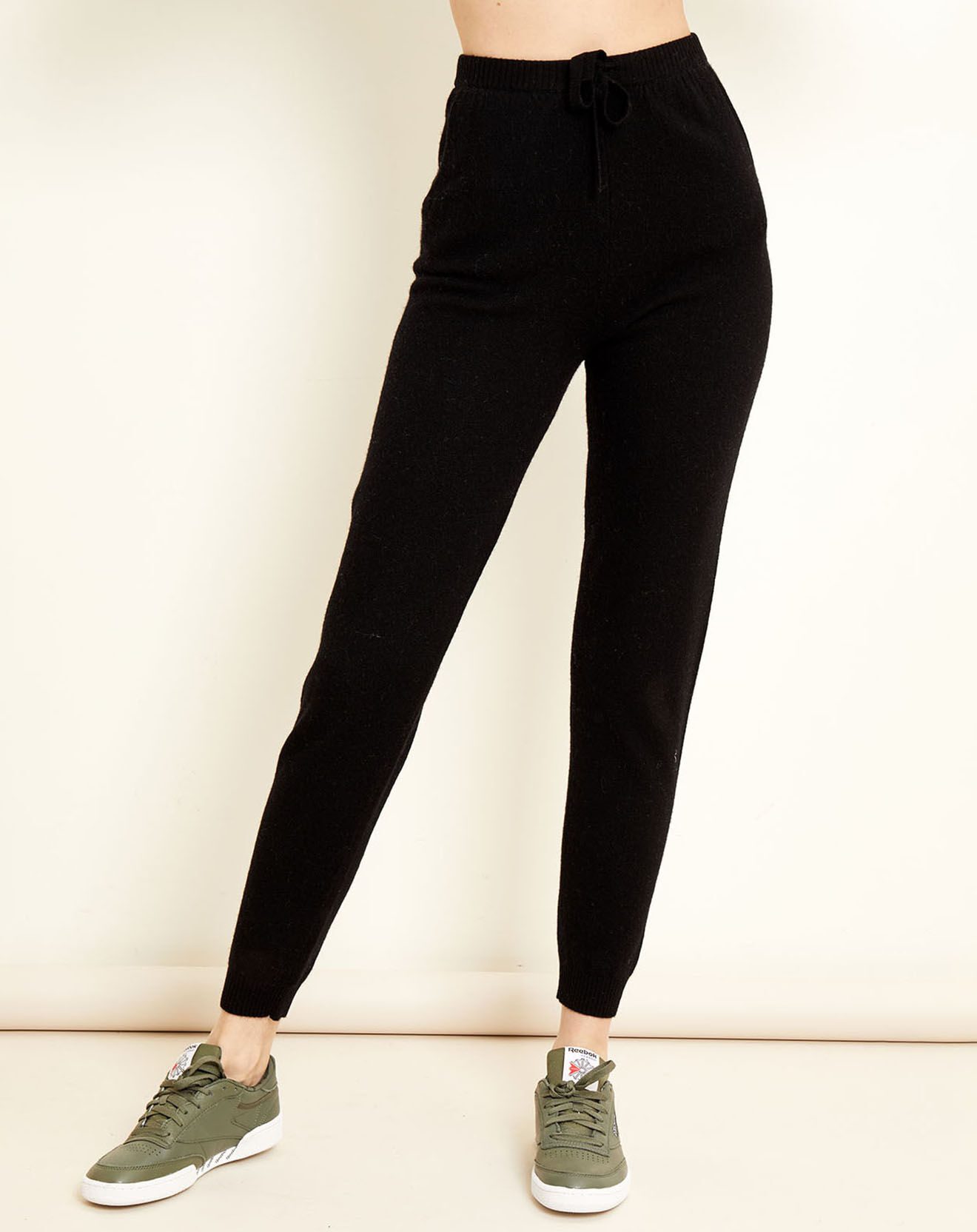 Uverny Jogging en Laine & Cachemire Bombay noir