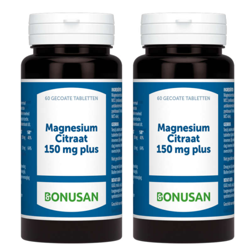 Bonusan Magnesium Citraat 150 mg Plus 120 Tabletten
