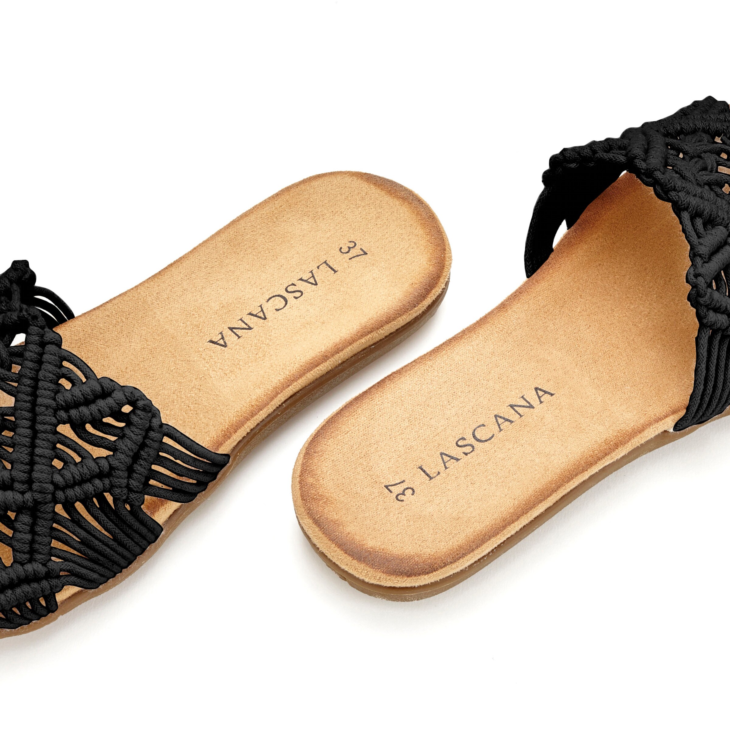 LASCANA Pantolette in schwarz
