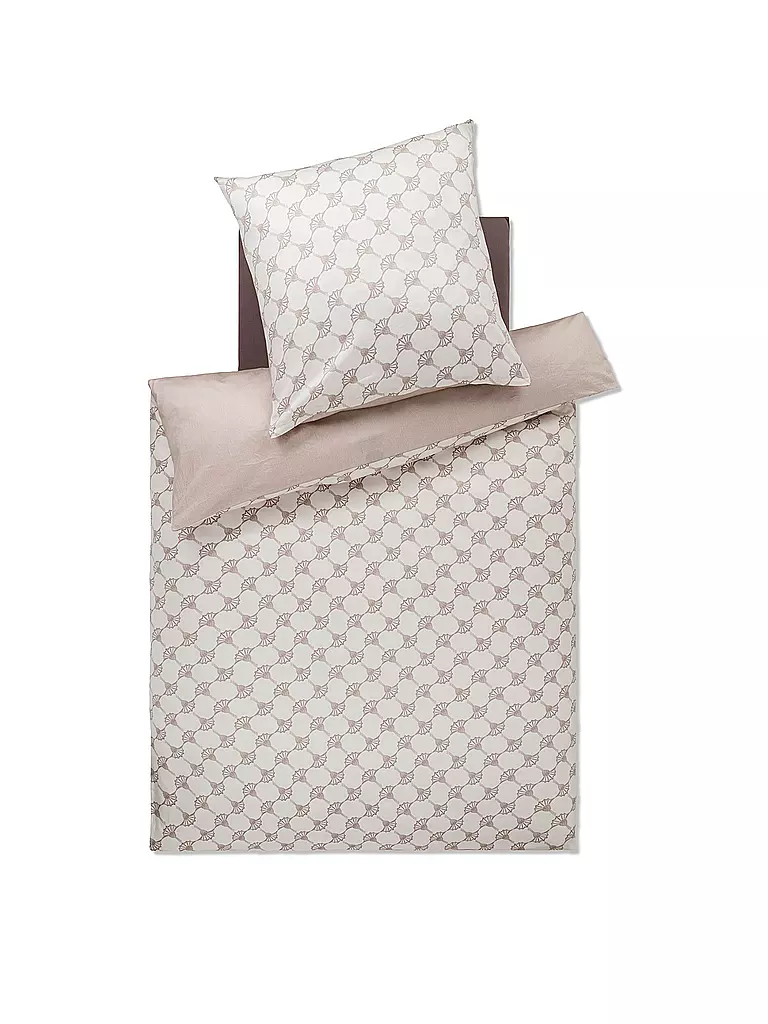JOOP Satin Bettwäsche 70x90cm/140x200cm CORNFLOWER DOUBLE Beige beige