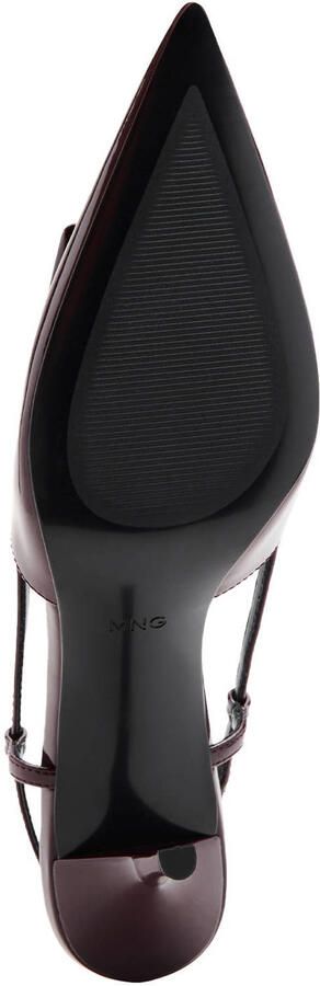 Mango lak slingback pumps bordeaux