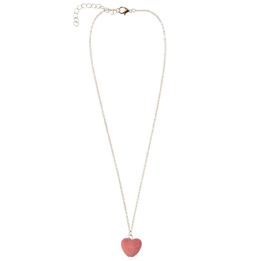 Collier avec médaillon cœur pour fille - Jaune