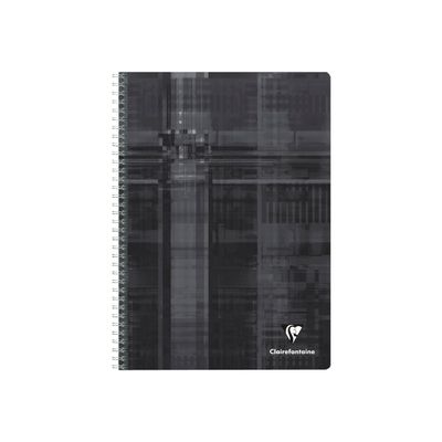 Clairefontaine - Cahier à spirale A4 (21x29,7 cm) - 180 pages - grands carreaux (Seyes) - disponible dans différentes couleurs