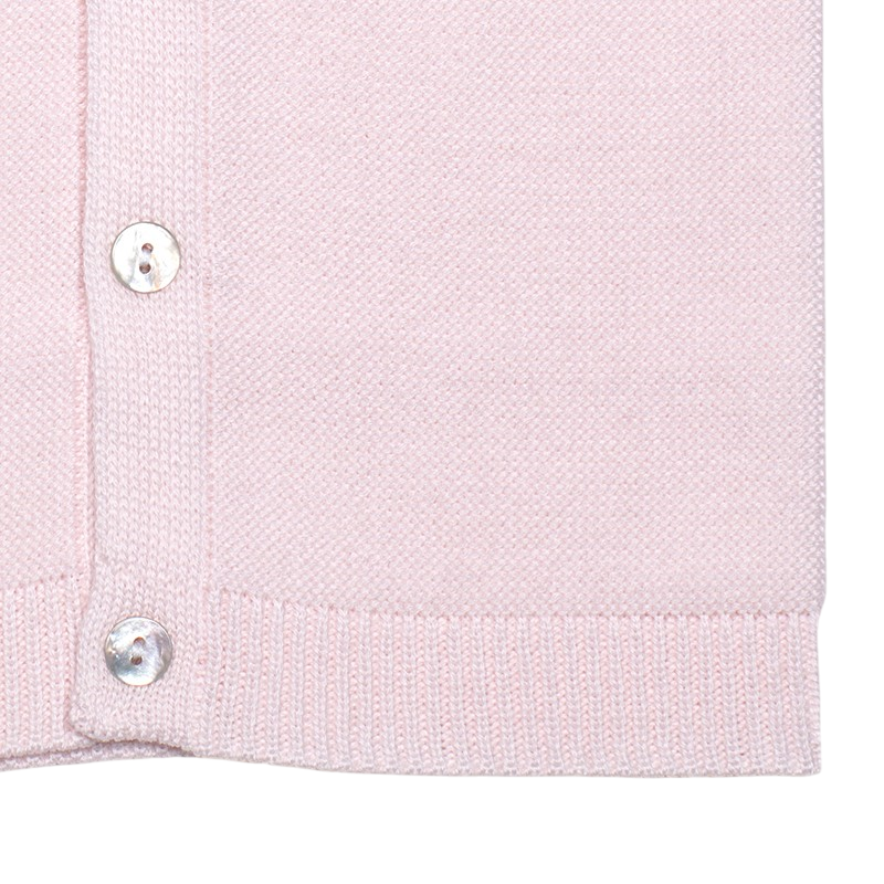 Babyjacke Merinowolle rosa