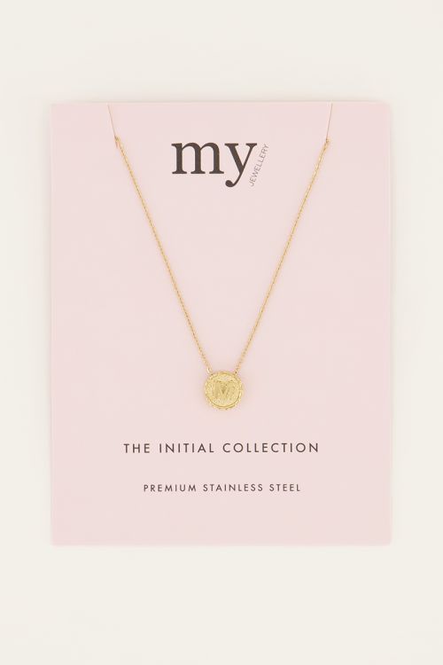 Ketting met initial bedel