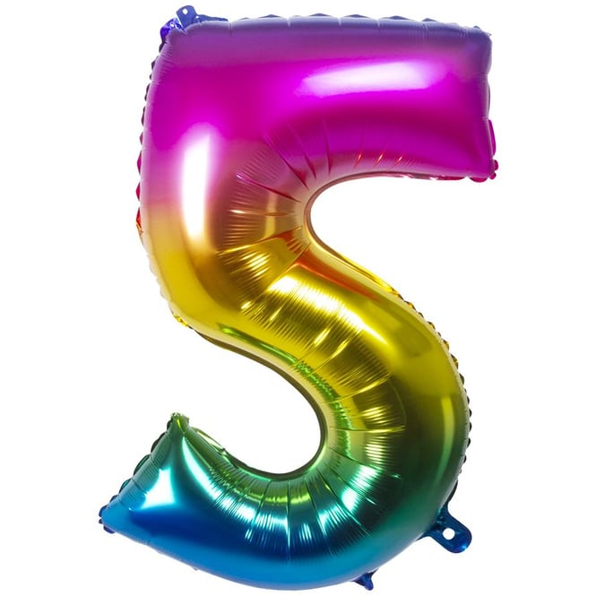 Folienballon - Bunte Zahl - 0 bis 9