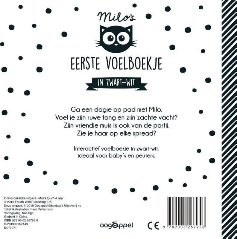 Interactief Voelboekje - Zwart-Wit - Voor Baby’s en Peutertjes